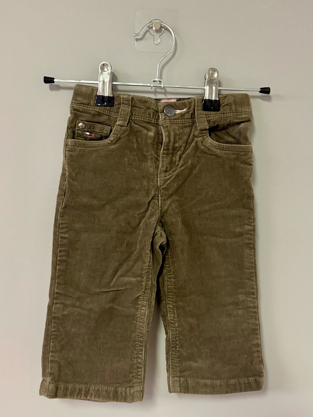 Tommy Hilfiger Olive Corduroy Toddler Pants